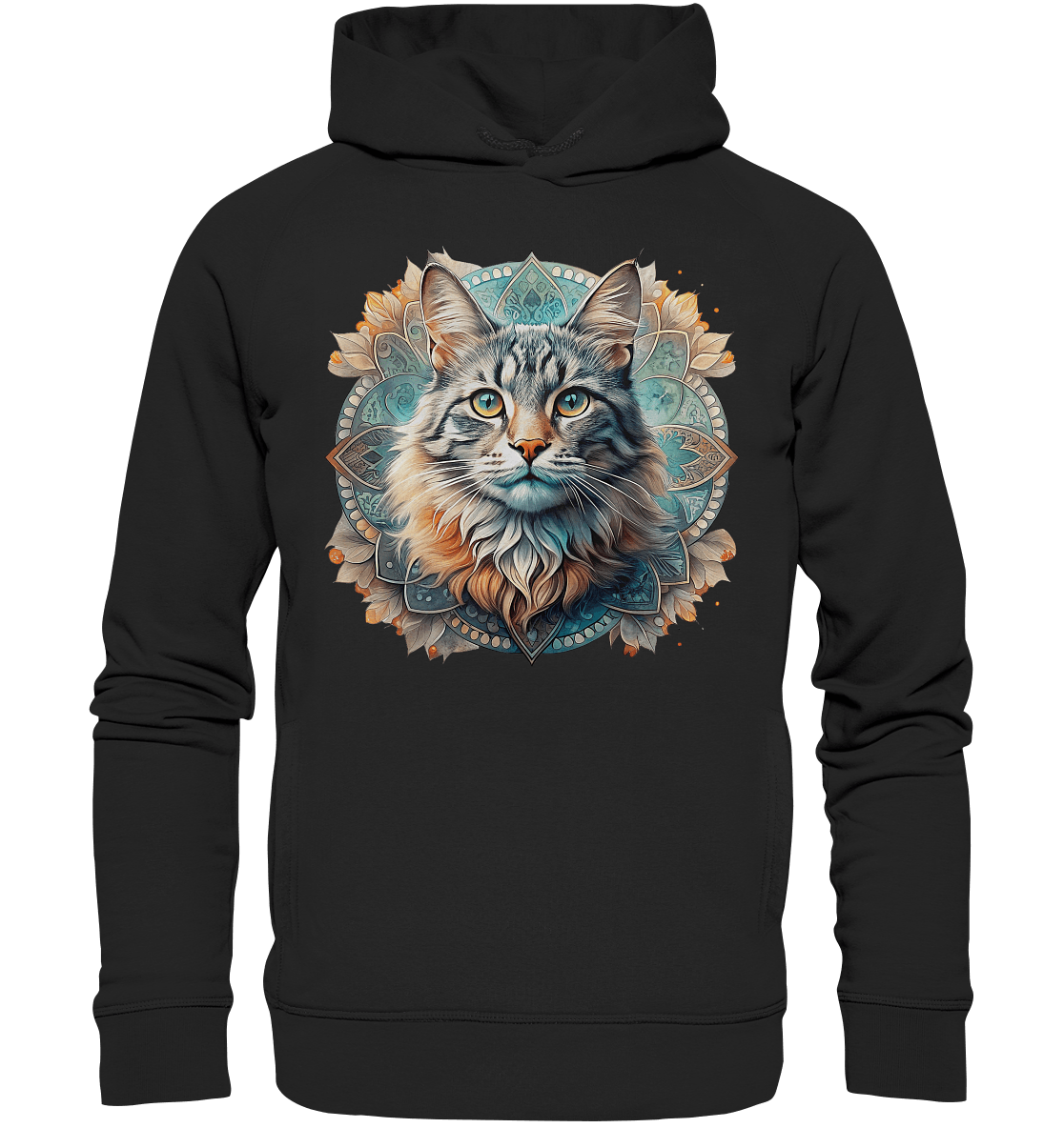 Mystic Cat - Organic Fashion Hoodie - ArtfulShenwyn