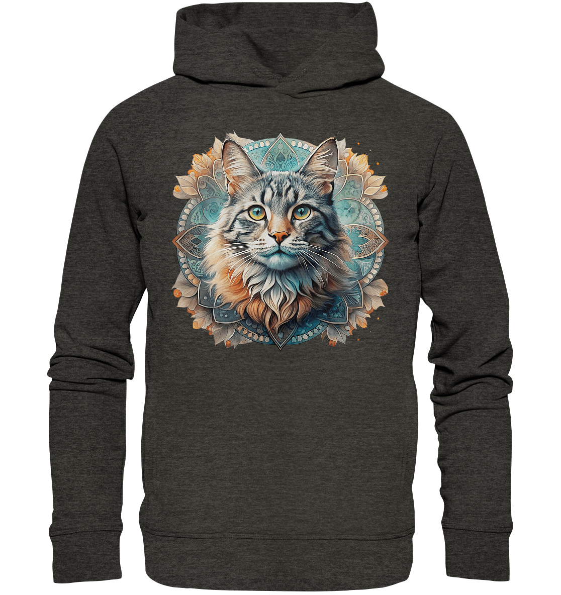 Mystic Cat - Organic Fashion Hoodie - ArtfulShenwyn