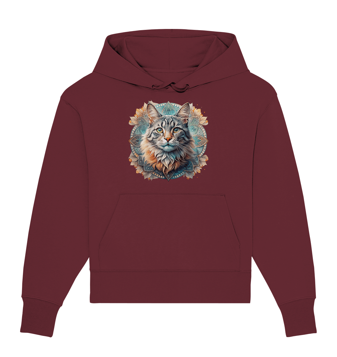 Mystic Cat - Organic Oversize Hoodie - ArtfulShenwyn