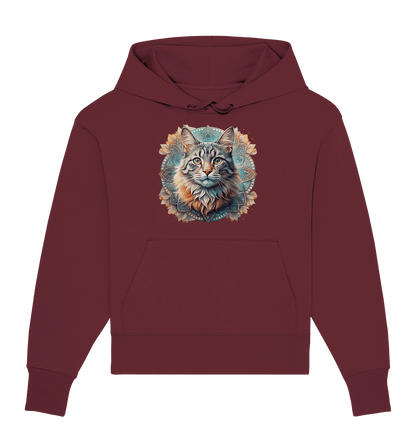 Mystic Cat - Organic Oversize Hoodie - ArtfulShenwyn