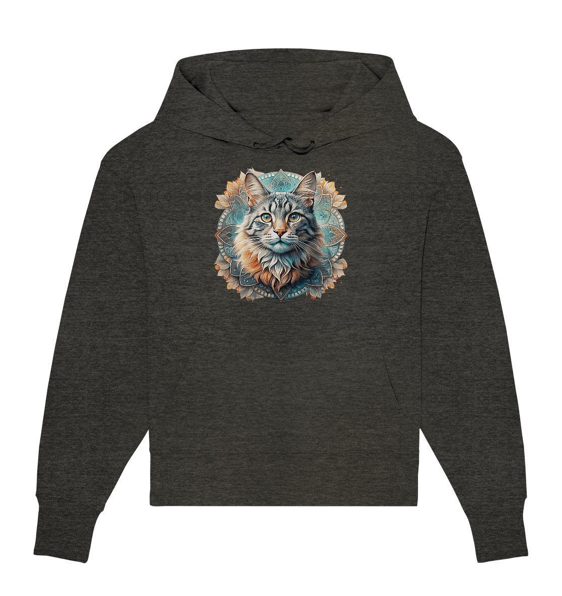 Mystic Cat - Organic Oversize Hoodie - ArtfulShenwyn