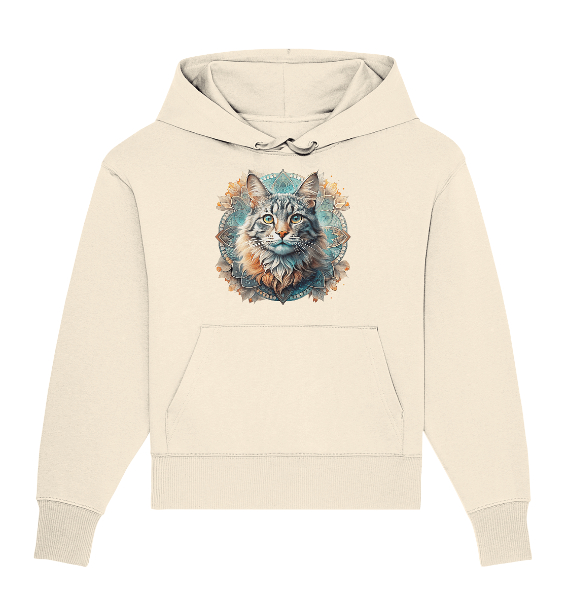 Mystic Cat - Organic Oversize Hoodie - ArtfulShenwyn