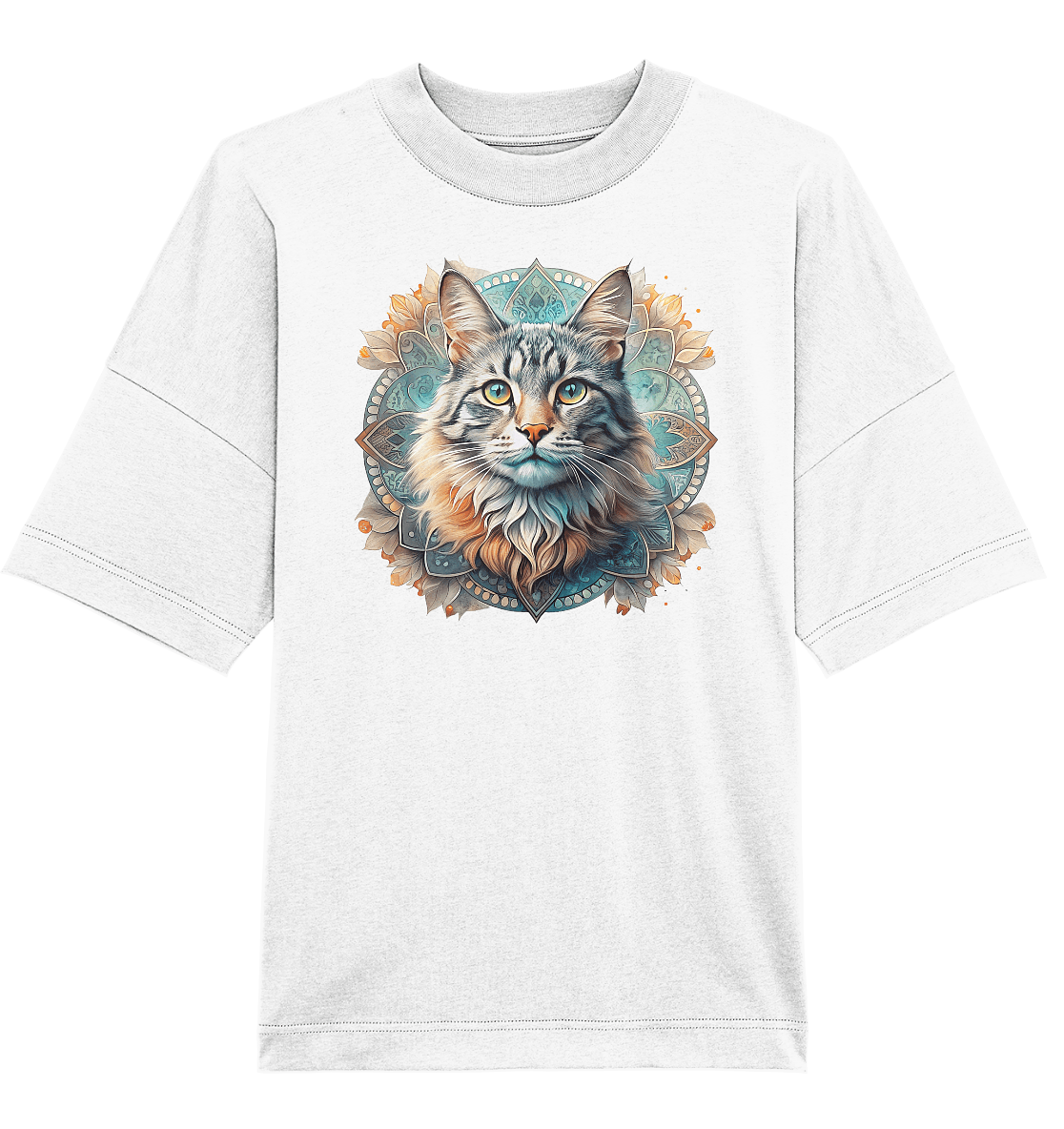 Mystic Cat - Organic Oversize Shirt - ArtfulShenwyn