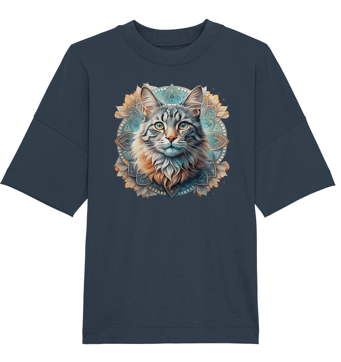 Mystic Cat - Organic Oversize Shirt - ArtfulShenwyn