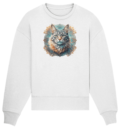 Mystic Cat - Organic Oversize Sweatshirt - ArtfulShenwyn