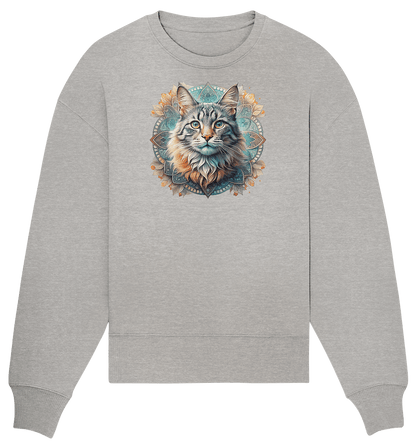 Mystic Cat - Organic Oversize Sweatshirt - ArtfulShenwyn