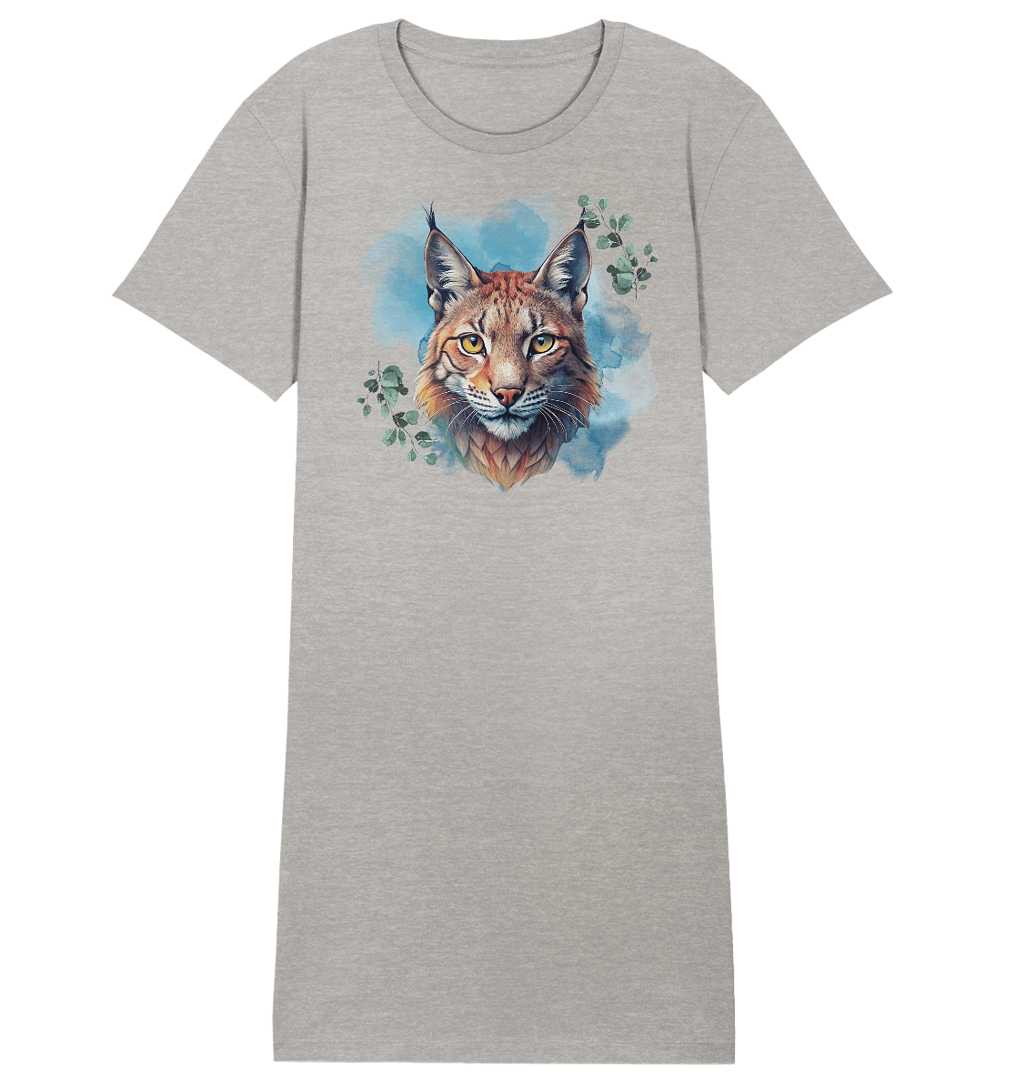 Mystic Lynx - Ladies Organic Shirt Dress - ArtfulShenwyn