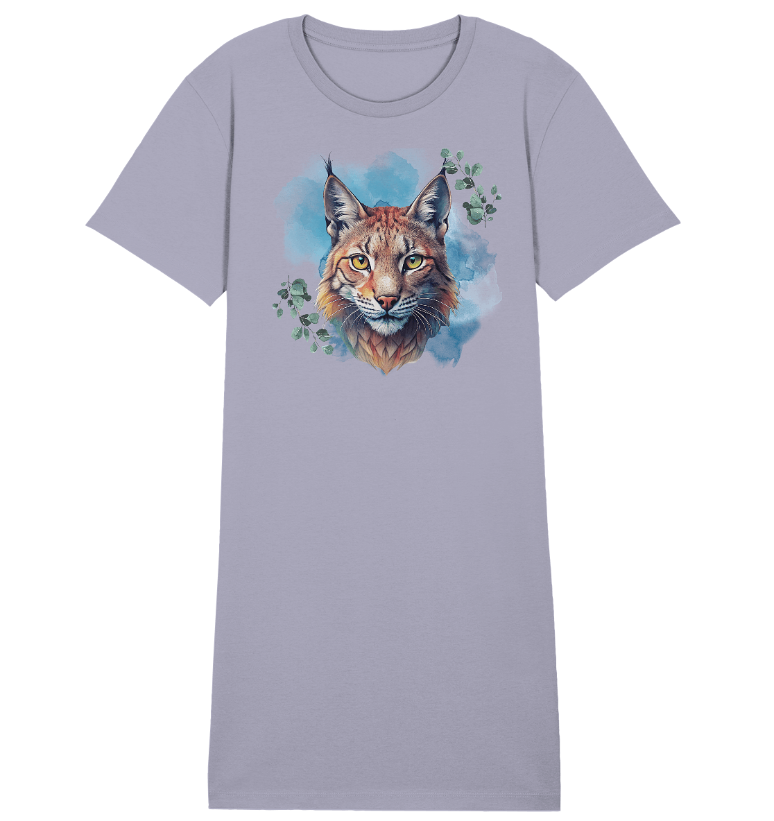 Mystic Lynx - Ladies Organic Shirt Dress - ArtfulShenwyn