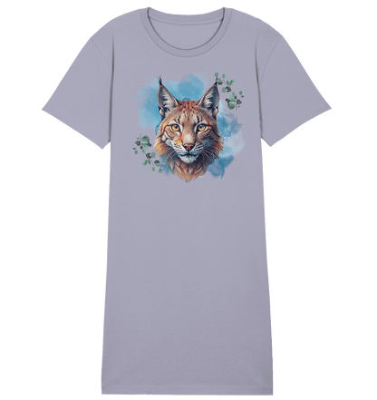 Mystic Lynx - Ladies Organic Shirt Dress - ArtfulShenwyn