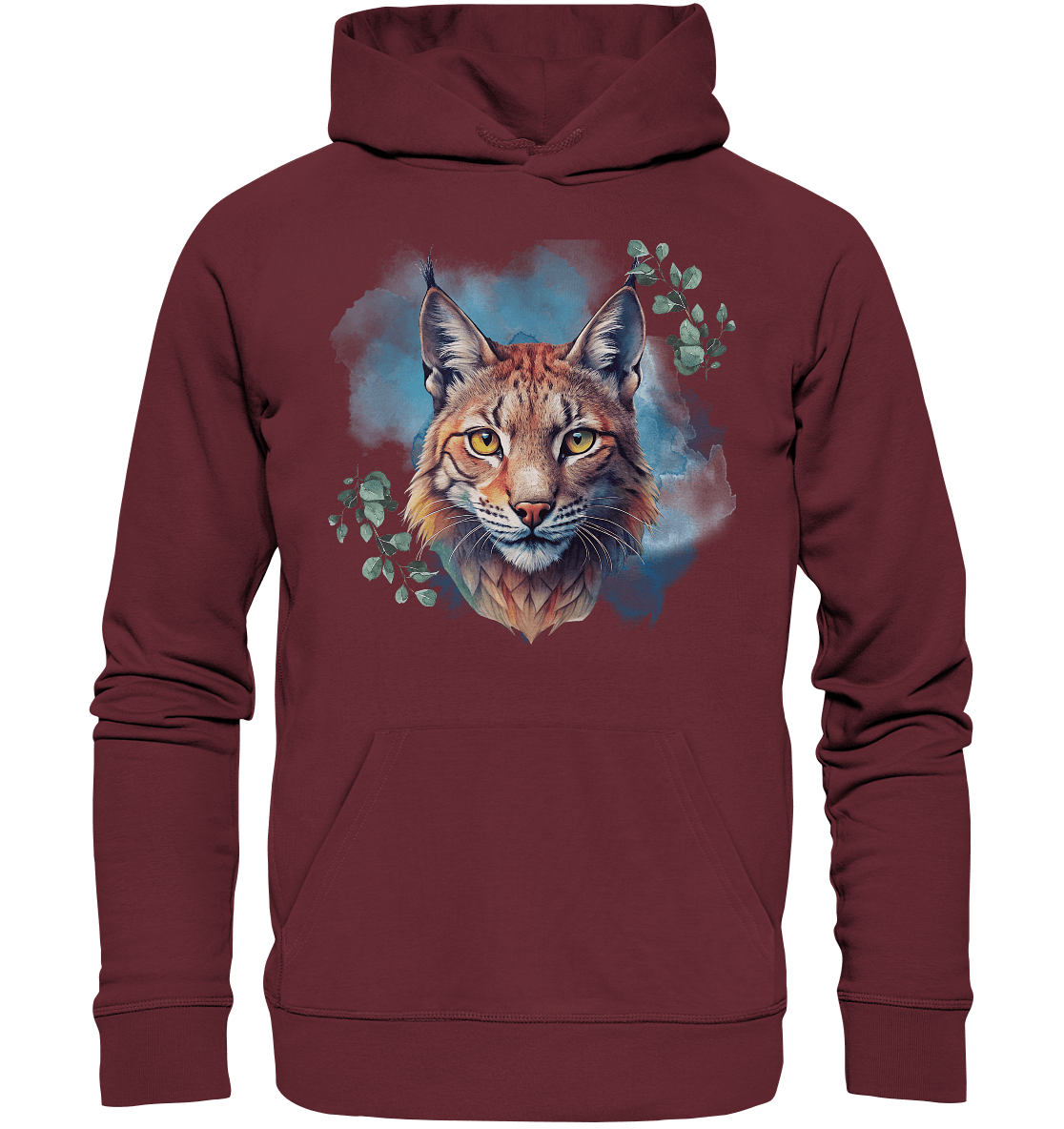 Mystic Lynx - Organic Basic Hoodie - ArtfulShenwyn