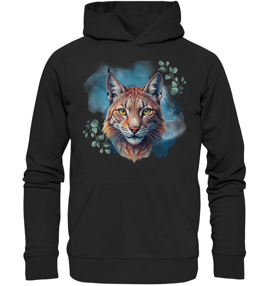 Mystic Lynx - Organic Basic Hoodie - ArtfulShenwyn