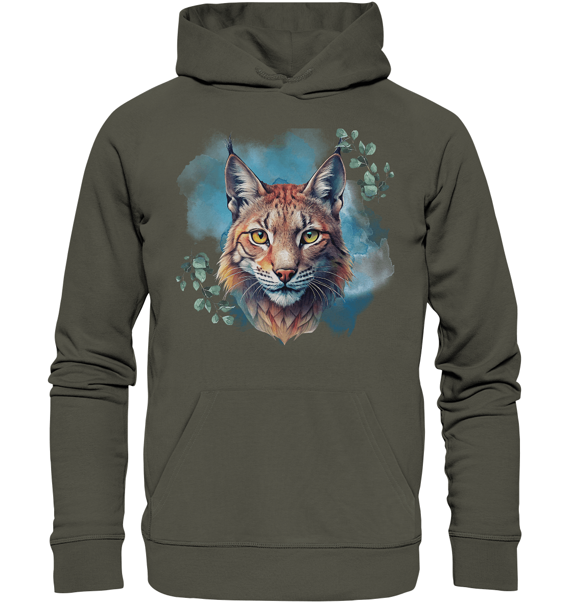 Mystic Lynx - Organic Basic Hoodie - ArtfulShenwyn