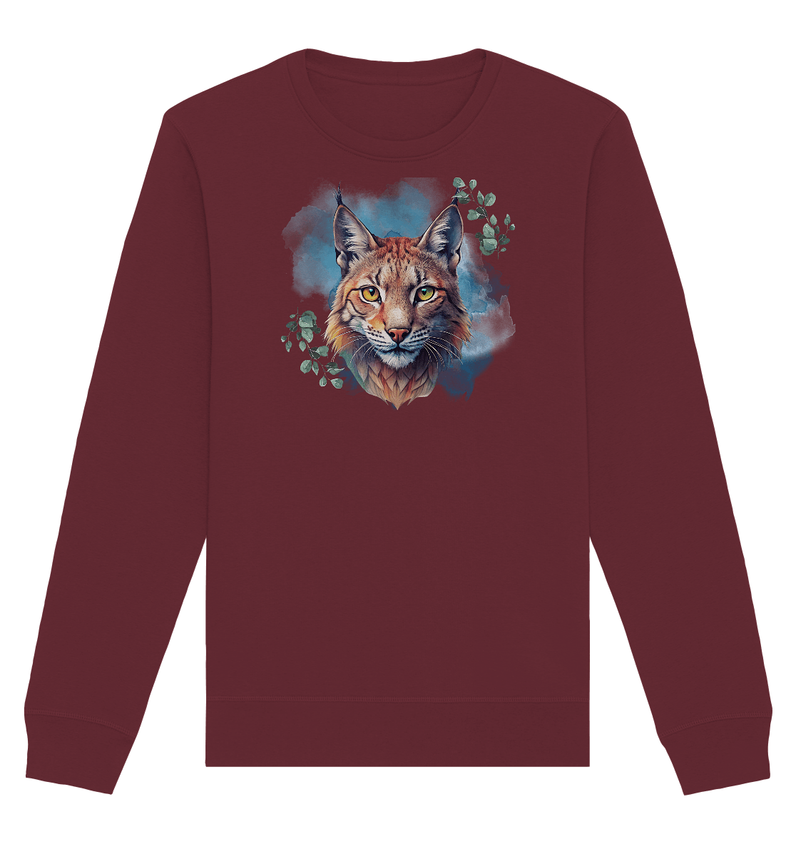 Mystic Lynx - Organic Basic Unisex Sweatshirt - ArtfulShenwyn