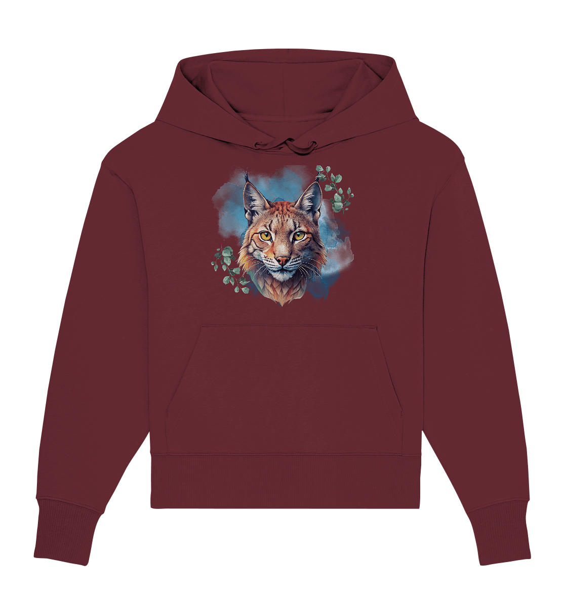 Mystic Lynx - Organic Oversize Hoodie - ArtfulShenwyn