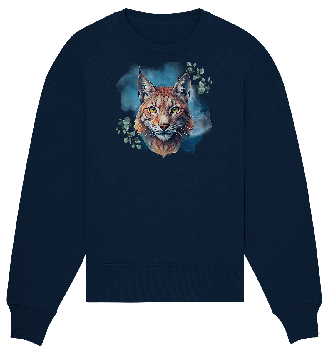 Mystic Lynx - Organic Oversize Sweatshirt - ArtfulShenwyn