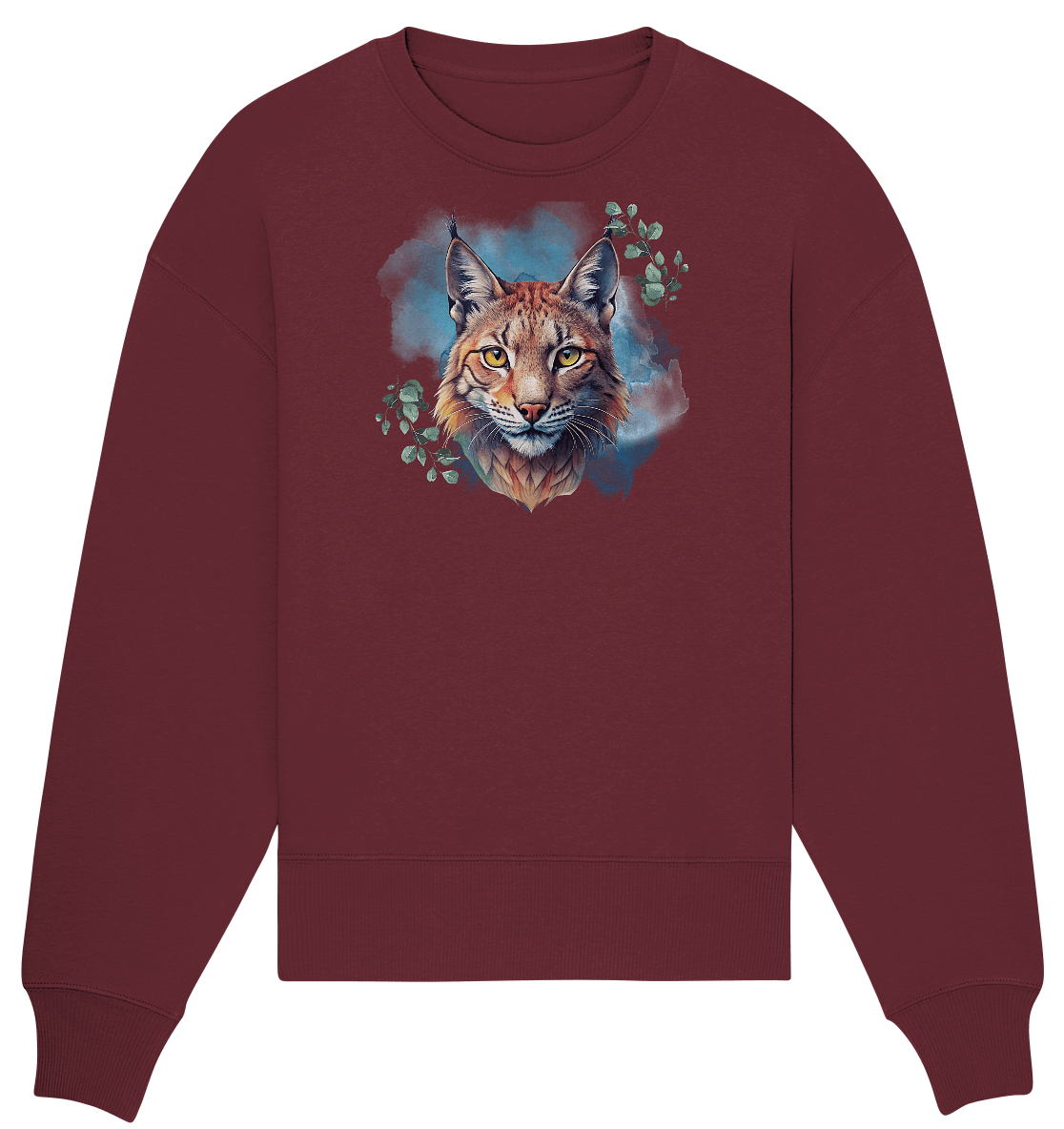 Mystic Lynx - Organic Oversize Sweatshirt - ArtfulShenwyn