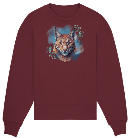 Mystic Lynx - Organic Oversize Sweatshirt - ArtfulShenwyn