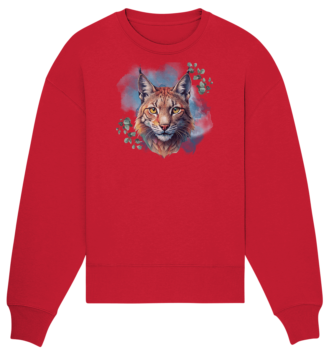 Mystic Lynx - Organic Oversize Sweatshirt - ArtfulShenwyn