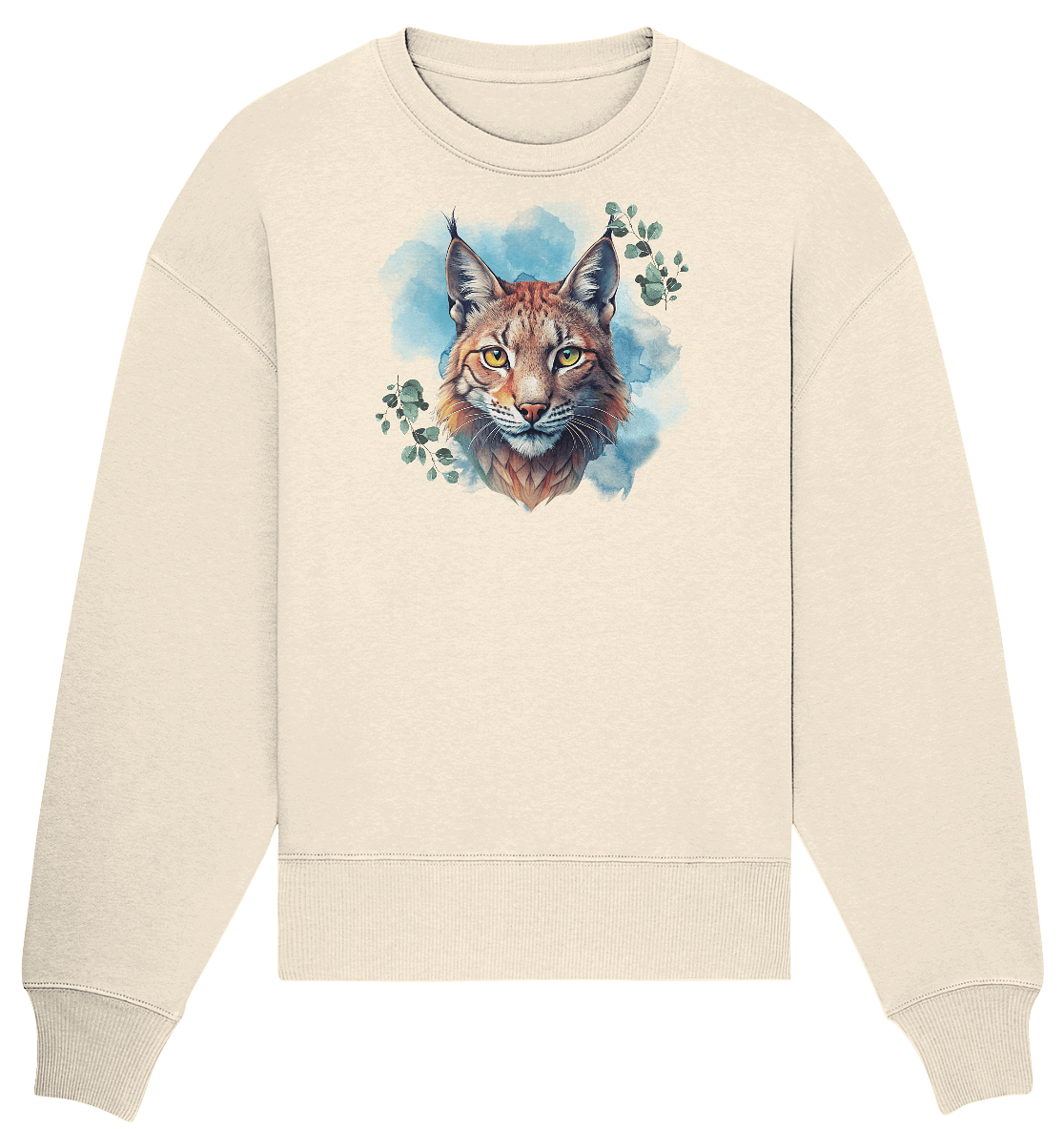 Mystic Lynx - Organic Oversize Sweatshirt - ArtfulShenwyn