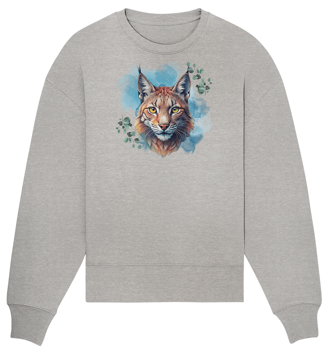 Mystic Lynx - Organic Oversize Sweatshirt - ArtfulShenwyn