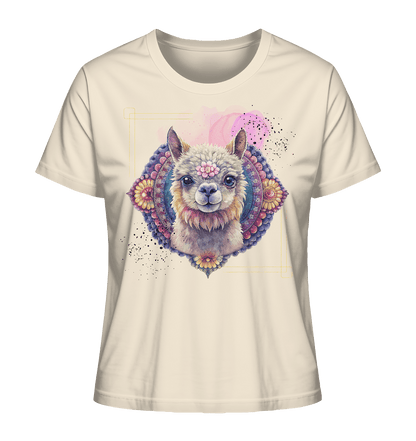 Pink Alpaka Mandala - Ladies Organic Shirt - ArtfulShenwyn