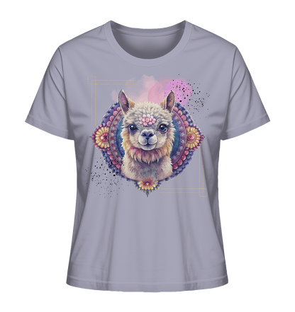 Pink Alpaka Mandala - Ladies Organic Shirt - ArtfulShenwyn