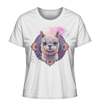 Pink Alpaka Mandala - Ladies Organic Shirt - ArtfulShenwyn