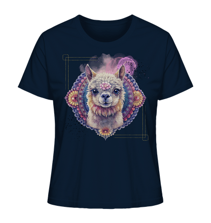 Pink Alpaka Mandala - Ladies Organic Shirt - ArtfulShenwyn