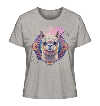 Pink Alpaka Mandala - Ladies Organic Shirt - ArtfulShenwyn