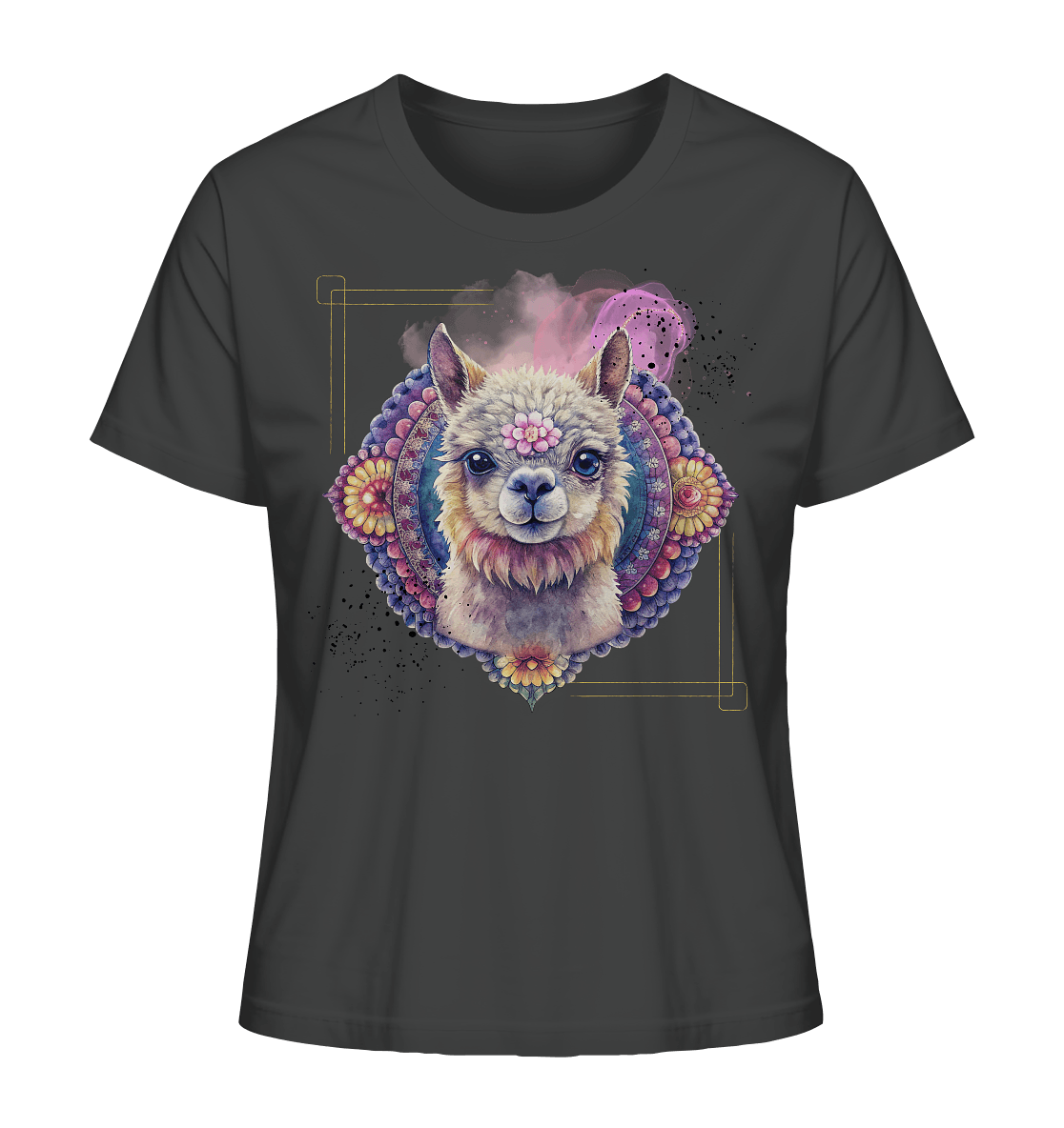 Pink Alpaka Mandala - Ladies Organic Shirt - ArtfulShenwyn