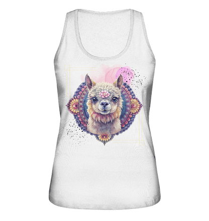 Pink Alpaka Mandala - Ladies Organic Tank-Top - ArtfulShenwyn