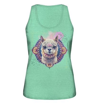 Pink Alpaka Mandala - Ladies Organic Tank-Top - ArtfulShenwyn