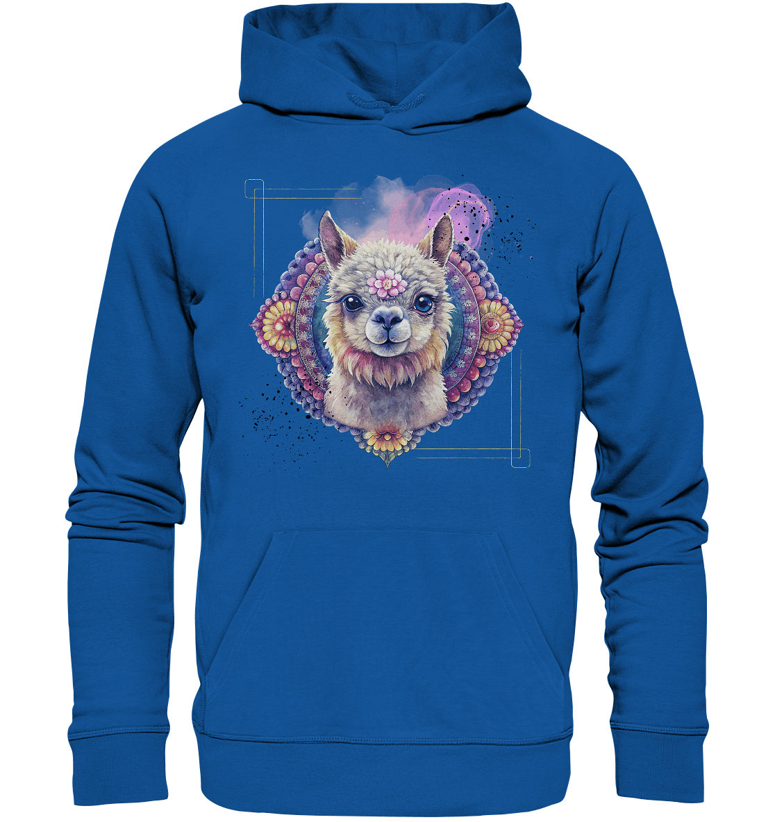 Pink Alpaka Mandala - Organic Basic Hoodie - ArtfulShenwyn