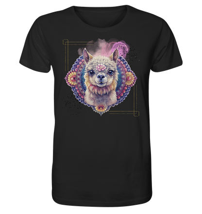 Pink Alpaka Mandala - Organic Basic Shirt - ArtfulShenwyn