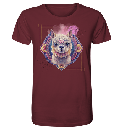 Pink Alpaka Mandala - Organic Basic Shirt - ArtfulShenwyn