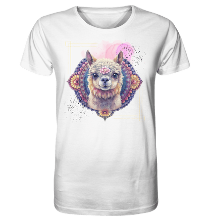 Pink Alpaka Mandala - Organic Basic Shirt - ArtfulShenwyn