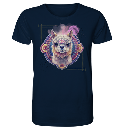 Pink Alpaka Mandala - Organic Basic Shirt - ArtfulShenwyn