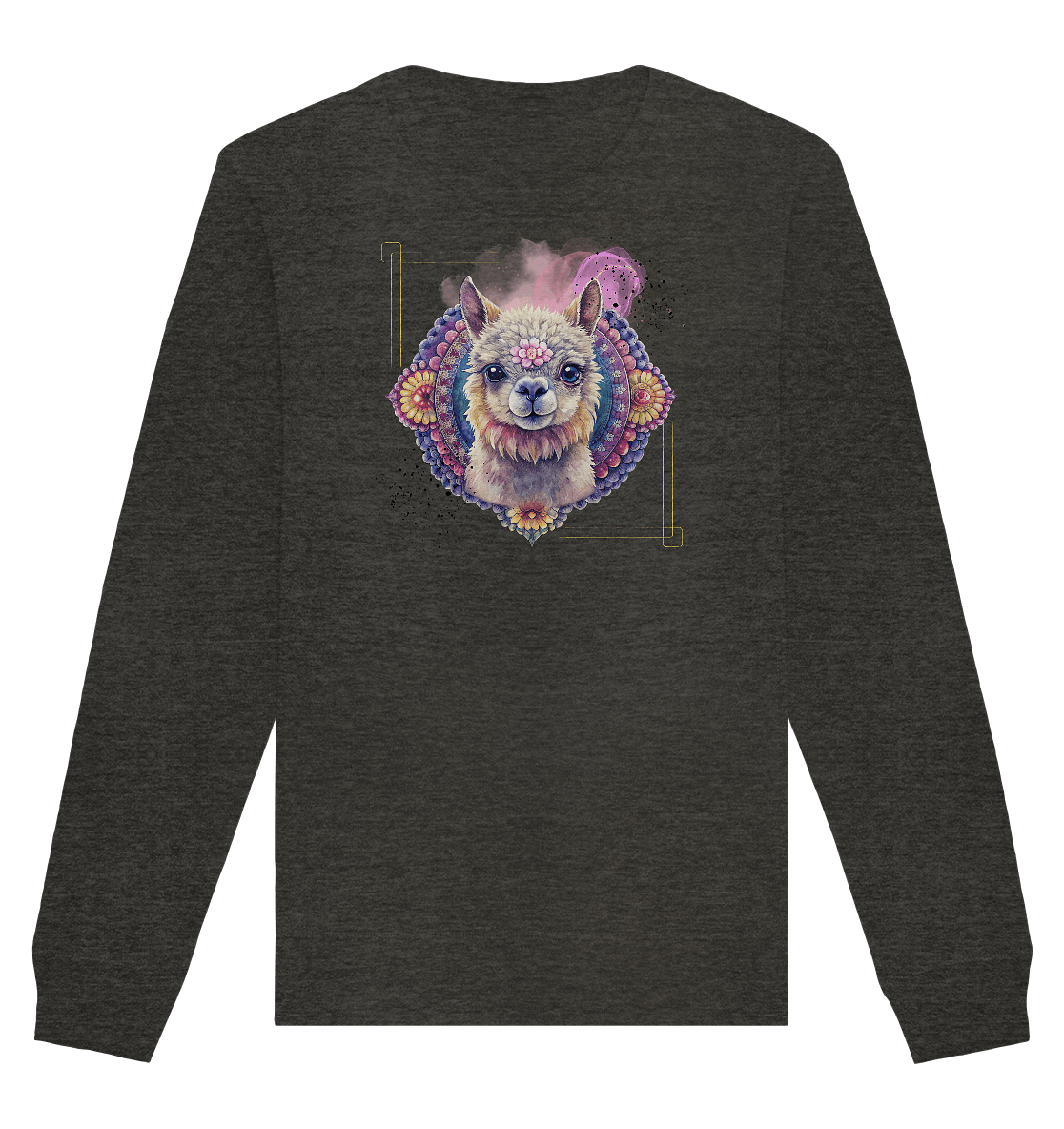 Pink Alpaka Mandala - Organic Basic Unisex Sweatshirt - ArtfulShenwyn