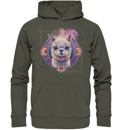 Pink Alpaka Mandala - Organic Hoodie - ArtfulShenwyn