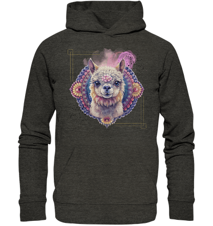 Pink Alpaka Mandala - Organic Hoodie - ArtfulShenwyn