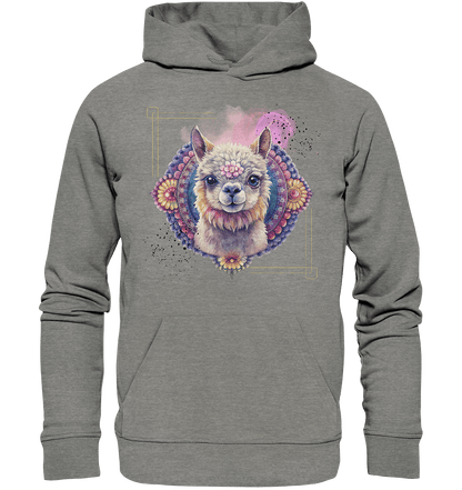 Pink Alpaka Mandala - Organic Hoodie - ArtfulShenwyn