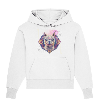 Pink Alpaka Mandala - Organic Oversize Hoodie - ArtfulShenwyn