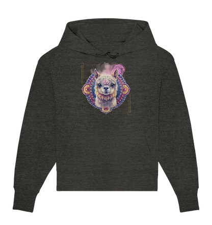 Pink Alpaka Mandala - Organic Oversize Hoodie - ArtfulShenwyn