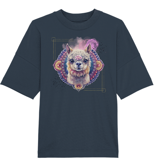 Pink Alpaka Mandala - Organic Oversize Shirt - ArtfulShenwyn