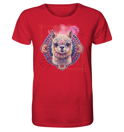 Pink Alpaka Mandala - Organic Shirt - ArtfulShenwyn