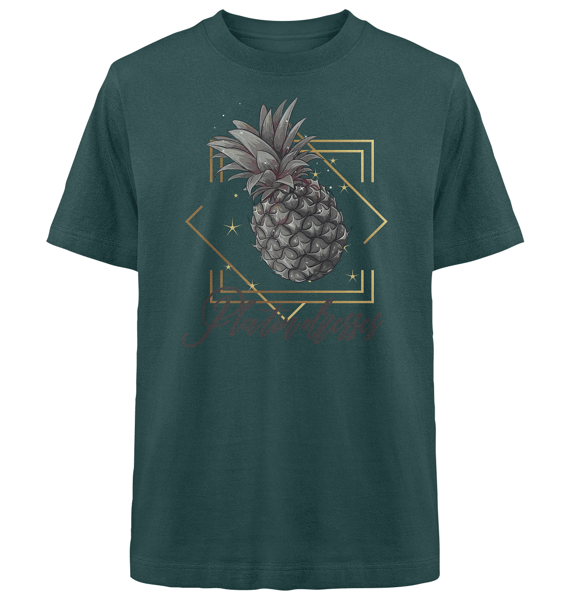 Platin Ananas - Heavy Oversized Organic Shirt - ArtfulShenwyn