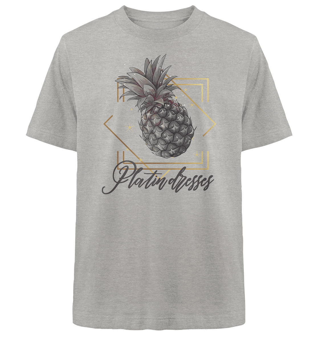 Platin Ananas - Heavy Oversized Organic Shirt - ArtfulShenwyn