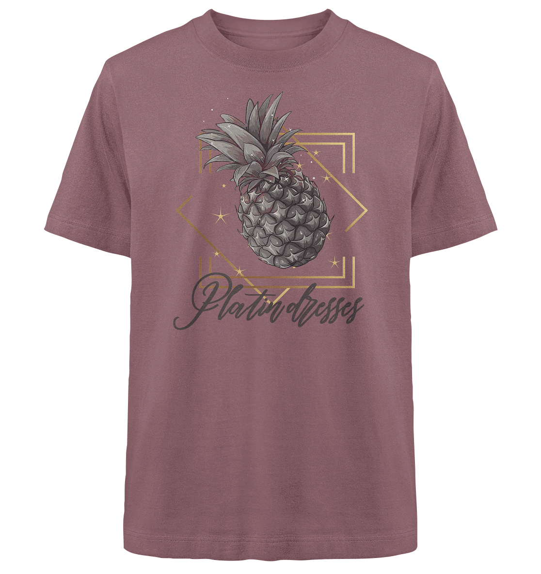 Platin Ananas - Heavy Oversized Organic Shirt - ArtfulShenwyn