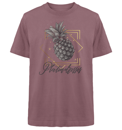 Platin Ananas - Heavy Oversized Organic Shirt - ArtfulShenwyn