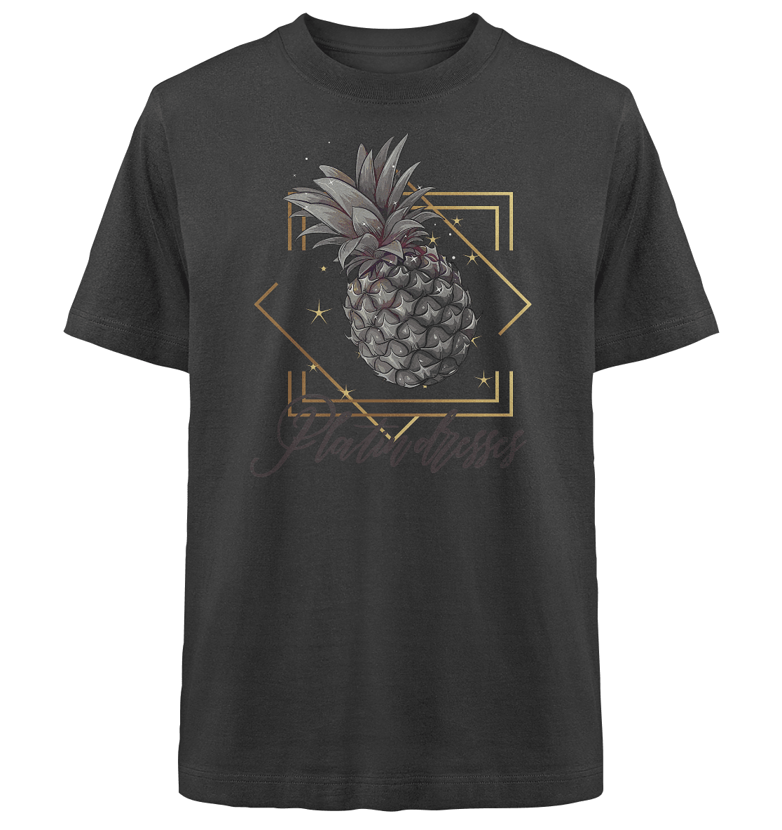 Platin Ananas - Heavy Oversized Organic Shirt - ArtfulShenwyn